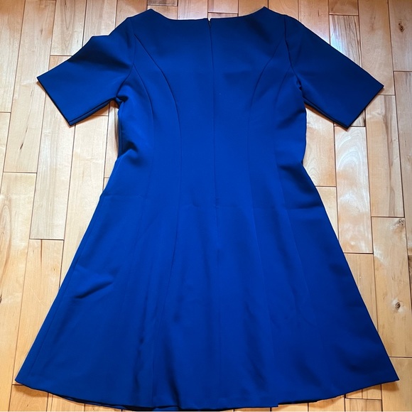 NWOT-Ann Taylor~Flared Dress~Size 14~Jewel Blue - Picture 2 of 7